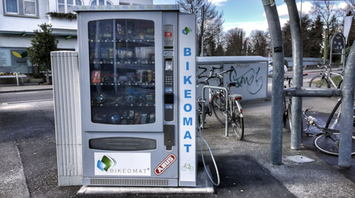 Der Bikeomat am Reutlinger Hauptbahnhof