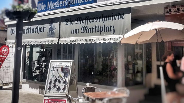 Die Messerschmiede Gottlob Brucklacher in der Katharinenstrasse Reutlingen wird 130