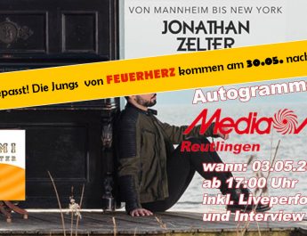 Akustik-Konzert mit Jonathan Zelter bei Media Markt Reutlingen