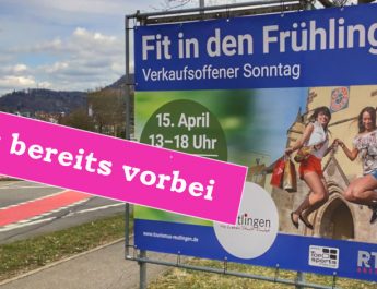 " Fit in den Frühling " - Motto des 1. verkaufsoffenen Sonntag 2018 in Reutlingen