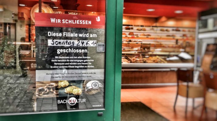 Bäckereikette K&U schließt letzte Innenstadtfiliale in Kanzleistrasse