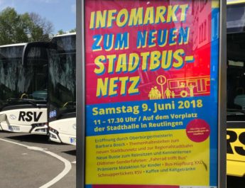 Plakat zur Infoveranstaltung Stadtbusnetz