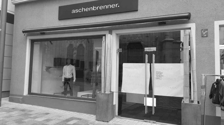 Herrenmoden Geschäft Aschenbrenner hat Filiale in Reutlingen zugemacht.