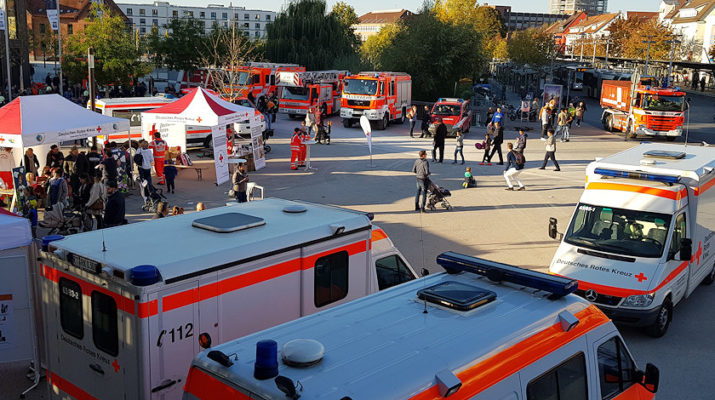 DRK und Feuerwehr beim Tag der Sicherheit 2019