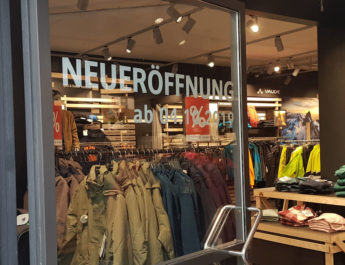 Vaude Store Neueröffnung in Reutlingen