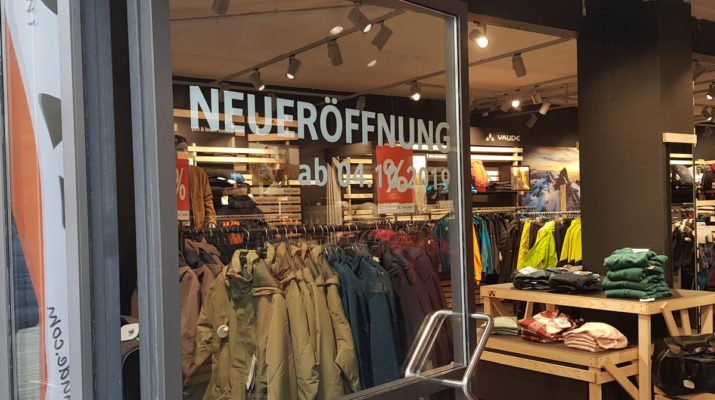 Vaude Store Neueröffnung in Reutlingen