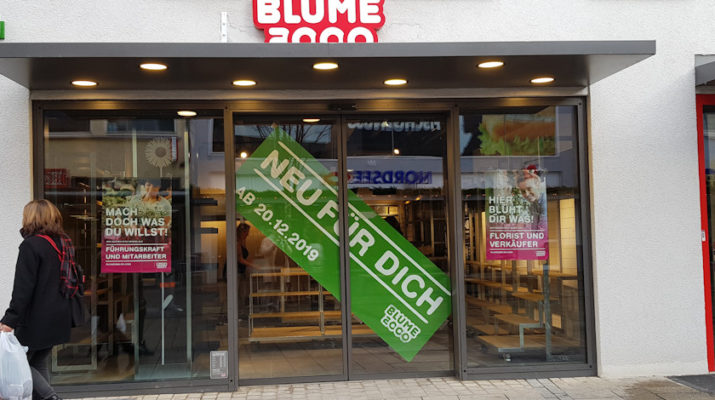 Blume 2000 eröffnet im Dezember 2019 die Filiale Reutlingen